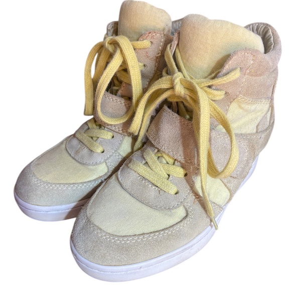 ASH BOWIE SUEDE WEDGE SNEAKER & CANVAS BOOTIES Size: 34 / US 4 - Picture 4 of 7